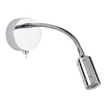 Searchlight - LED Joustava pieni lamppu ADJU LED/1W/230V kiiltävä kromi