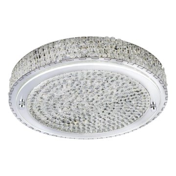 Searchlight - LED-kattovalaisin FLUSH LED/24W/230V halkaisija 40 cm kromi