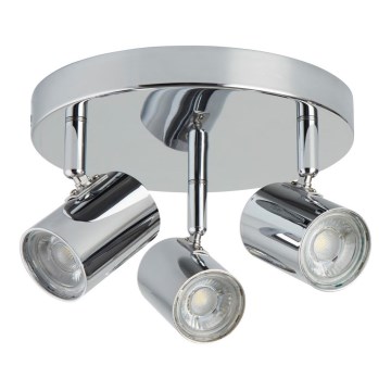 Searchlight - LED-kohdevalaisin ROLLO 3xLED/4W/230V kiiltävä kromi