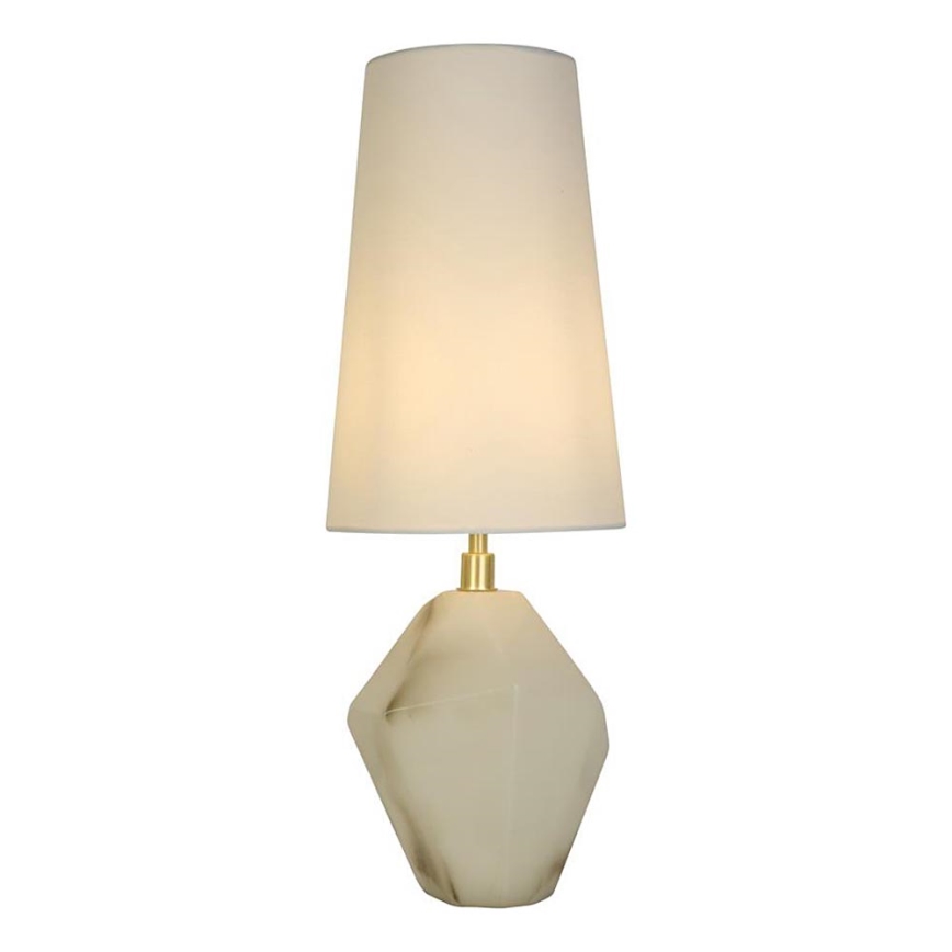 Searchlight - Pöytävalaisin APEX 1xE27/60W/230V valkoinen/harmaa