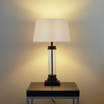 Searchlight - Pöytävalaisin PEDESTAL 1xE27/60W/230V musta