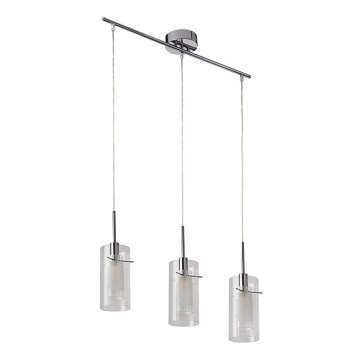 Searchlight - Riippuvalaisin DUO 3xE14/60W/230V kiiltävä kromi