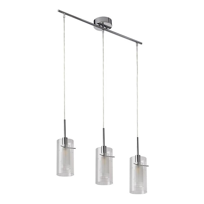 Searchlight - Riippuvalaisin DUO 3xE14/60W/230V kiiltävä kromi