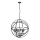 Searchlight - Riippuvalaisin ketjulla ORBIT 6xE14/60W/230V musta