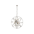 Searchlight - Riippuvalaisin ketjulla ORBIT 8xE14/60W/230V messinki