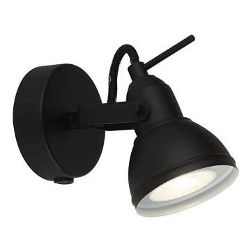 Searchlight - Seinäkohdevalo FOCUS 1xGU10/50W/230V musta