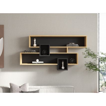Seinähylly KAREN 120x72,2 cm ruskea/antrasiitti
