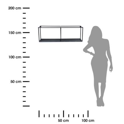 Seinähylly LOFT 30x90 cm