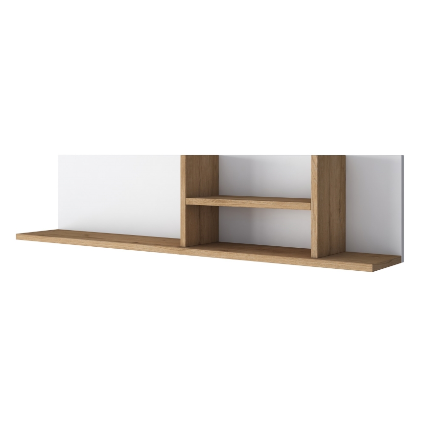 Seinähylly RANI 120x25 cm beige/valkoinen