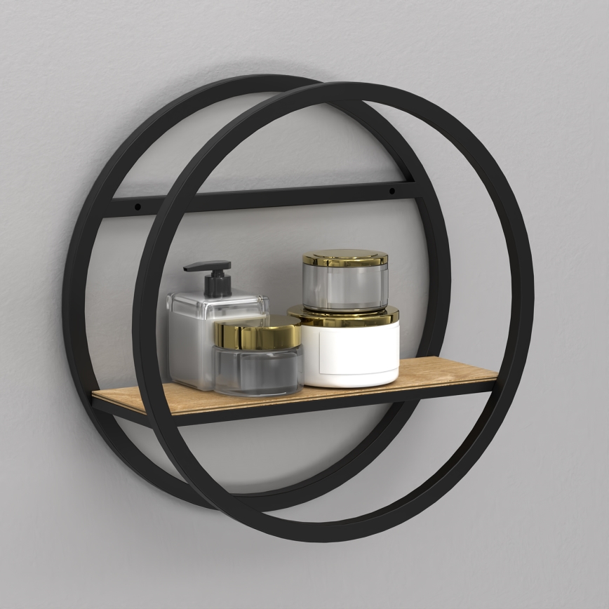Seinähylly SHELF halkaisija 39,5 cm tammi