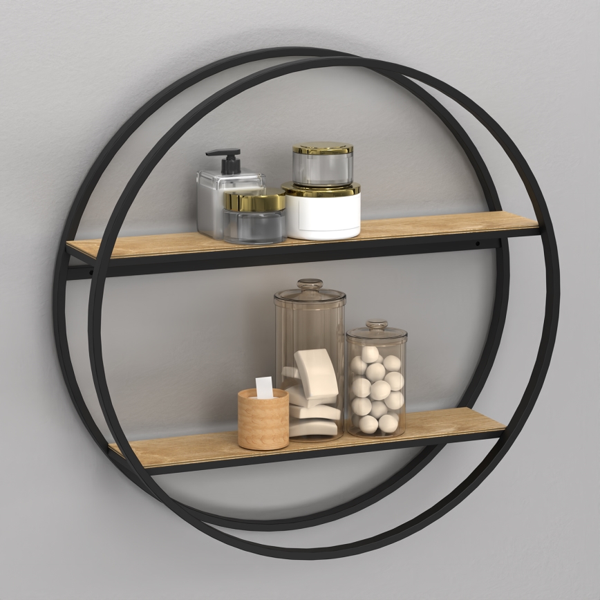 Seinähylly SHELF halkaisija 62,5 cm tammi