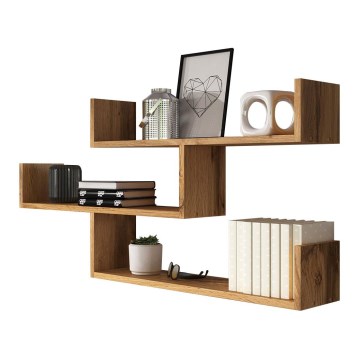 Seinähylly TRIO 55x119 cm ruskea