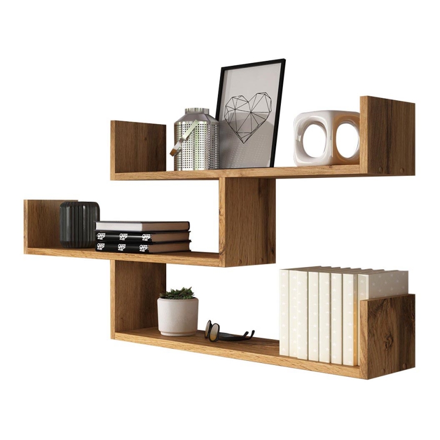 Seinähylly TRIO 55x119 cm ruskea