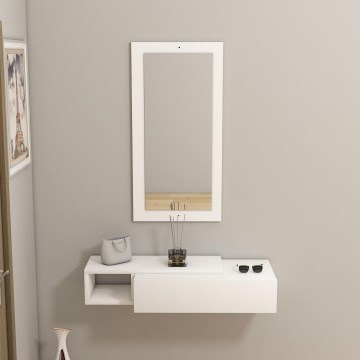 Seinähylly + wall peili VIEN valkoinen
