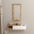 Seinähylly + wall peili VIEN valkoinen/mänty atlantic