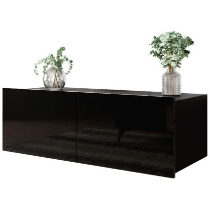 Seinäkaappi CALABRINI 34x105 cm musta