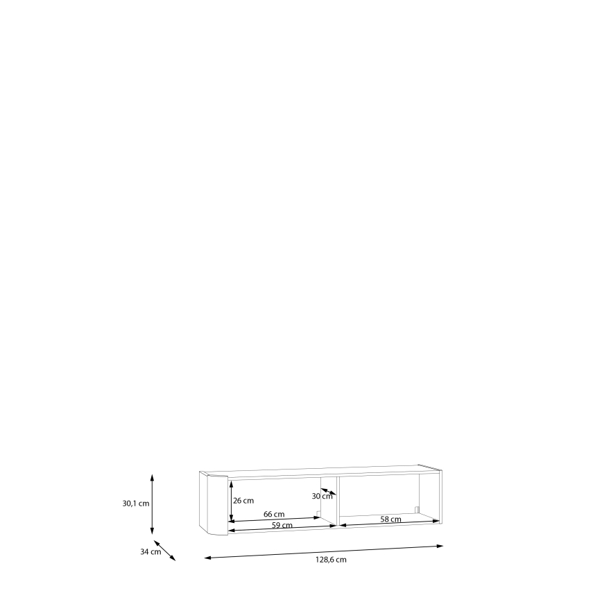 Seinäkaappi INAR ruskea