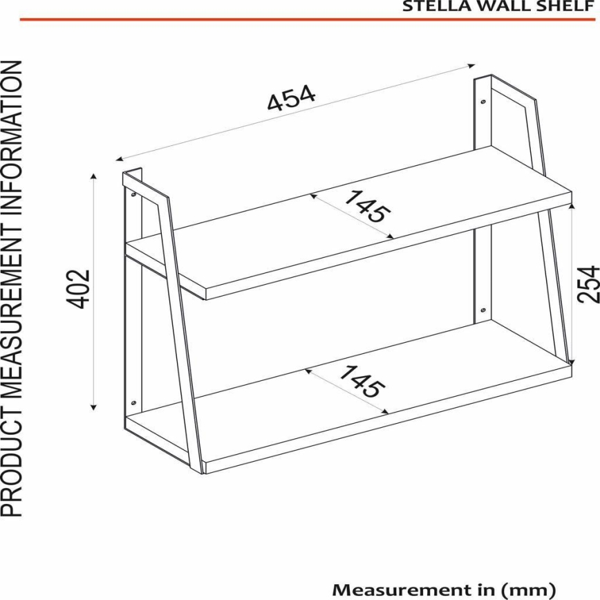 Seinäkaappi STELLA 40,2x45,4 cm ruskea/musta