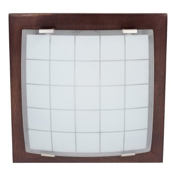 Seinäkattovalaisin GEOMETRICA 1xE27/60W/230V kumipuu 30x30 cm