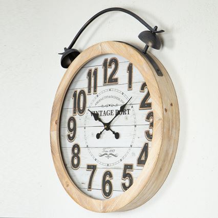 Seinäkello 1xAA halkaisija 50 cm beige