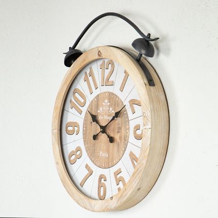 Seinäkello 1xAA halkaisija 50 cm beige