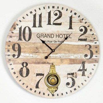 Seinäkello 1xAA halkaisija 58,2 cm beige