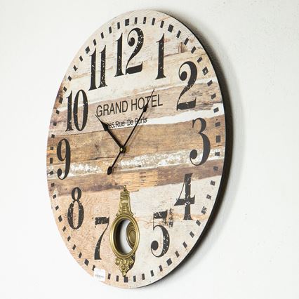 Seinäkello 1xAA halkaisija 58,2 cm beige
