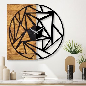 Seinäkello 60x58 cm 1xAA puu/metalli