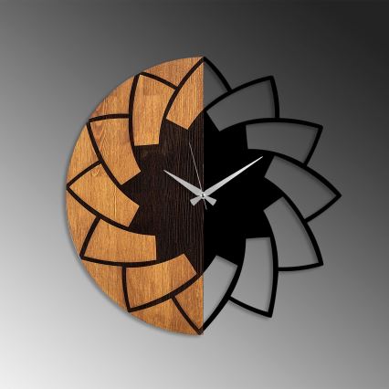 Seinäkello halkaisija 56 cm 1xAA puu/metalli