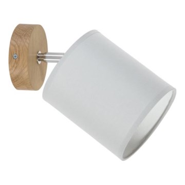 Seinäkohdevalaisin APRILLIA 1xE27/25W/230V tammiharmaa