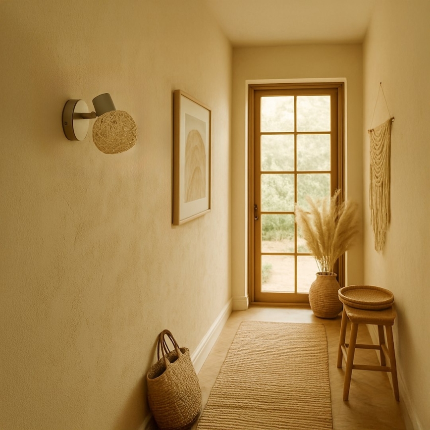 Seinäkohdevalaisin DEX 1xE14/10W/230V beige/kerma
