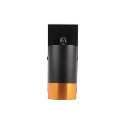 Seinäkohdevalo 1xGU10/35W/230V musta/kulta