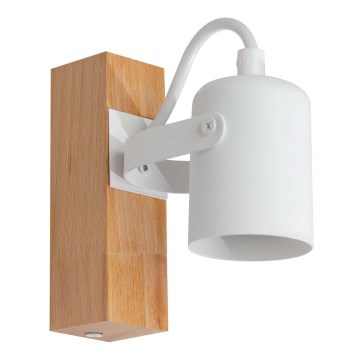 Seinäkohdevalo 1xGU10/50W/230V pyökki/valkoinen