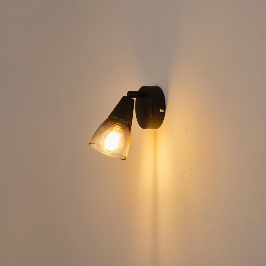 Seinäkohdevalo CLASSY 1xE14/7W/230V savuinen