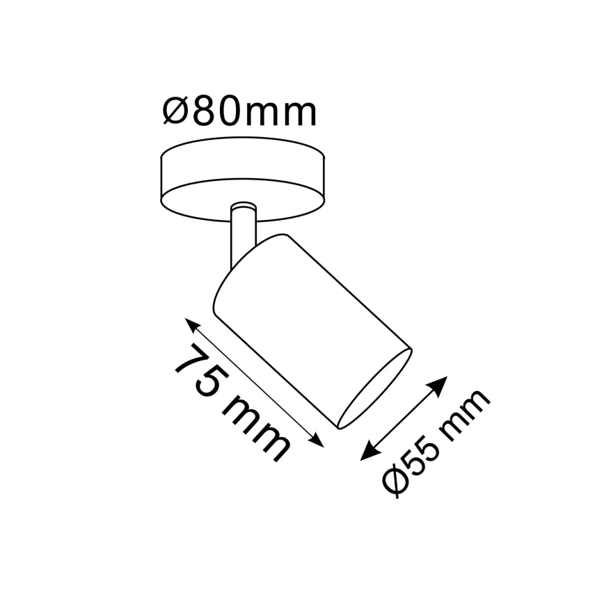 Seinäkohdevalo GOLDI 1xGU10/10W/230V kulta