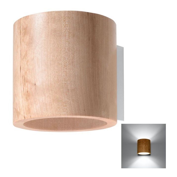 Seinäkohdevalo ORBIS 1xG9/40W/230V pyökki