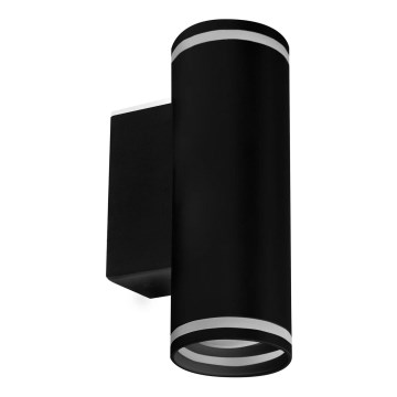 Seinäkohdevalo PARIISI 2xGU10/10W/230V IP20 musta