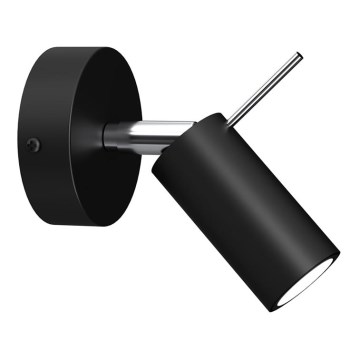 Seinäkohdevalo PRESTON 1xGU10/MR11/40W/230V musta
