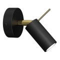 Seinäkohdevalo PRESTON 1xGU10/MR11/40W/230V musta/kulta