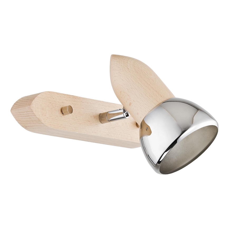 Seinäkohdevalo SPARK 1xE27/15W/230V pyökki