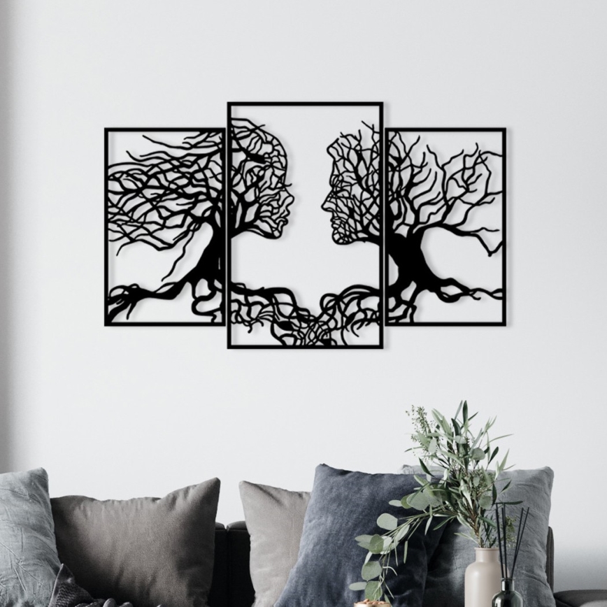 Seinäkoriste 116x71 cm Elämän puu metalli