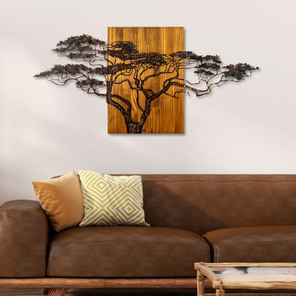 Seinäkoriste 144x70 cm puu puu/metalli