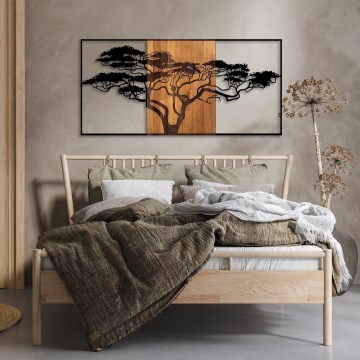 Seinäkoriste 147x70 cm puu puu/metalli