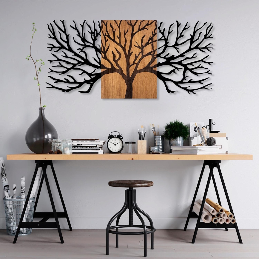 Seinäkoriste 150x70 cm puu puu/metalli