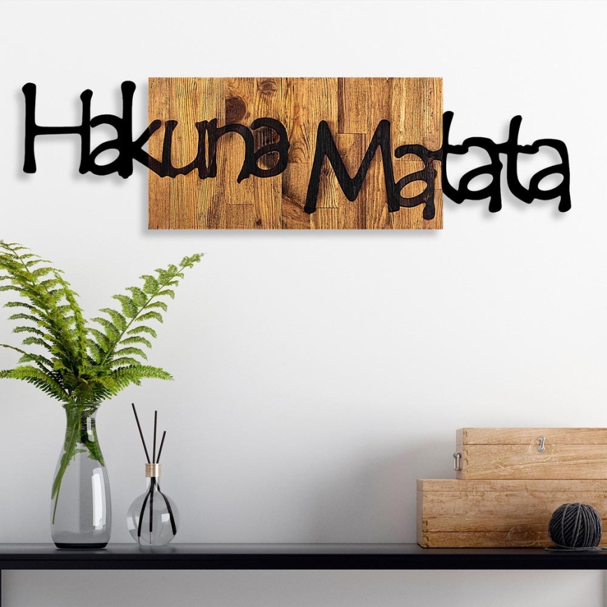 Seinäkoriste 30x108 cm puu/metalli