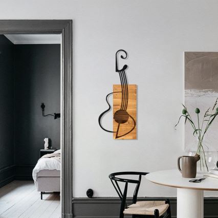 Seinäkoriste 39x93 cm kitara puu/metalli