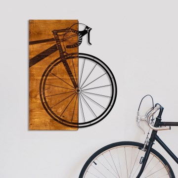 Seinäkoriste 45x58 cm bike puu/metalli