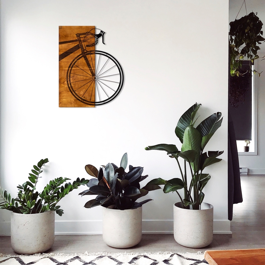Seinäkoriste 45x58 cm bike puu/metalli