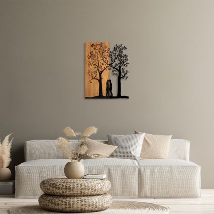 Seinäkoriste 45x58 cm puut puu/metalli