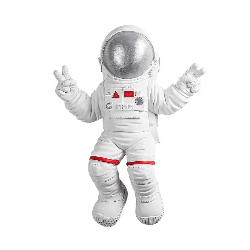Seinäkoriste 47x35 cm astronaut hopea